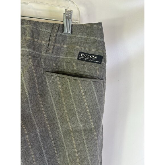 Vintage Y2K Volcom Pinstripe Baggy Skater Pants Grunge - Picture 10 of 11